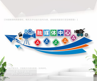 融媒体中心文化墙