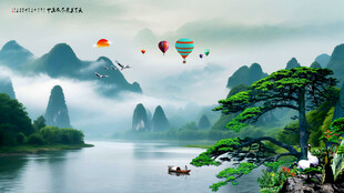 山水风景画