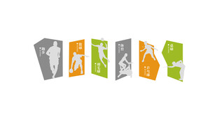 运动空间背景墙