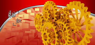 齿轮机械结构特写