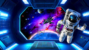 科幻星空赛博朋克 