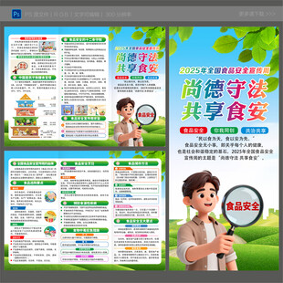 2025年食品安全宣传周三折页
