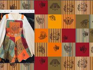 多彩拼布风服饰展示