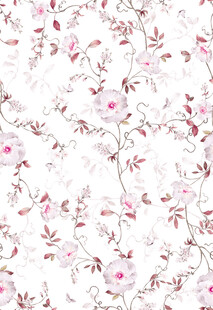 粉色花卉图案布料纹理