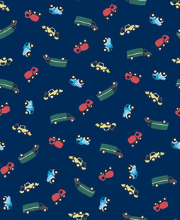 卡通恐龙图案深蓝色背景