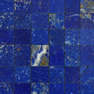 蓝色复古方块瓷砖纹理