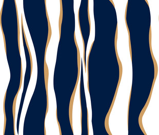 蓝白波浪条纹图案设计