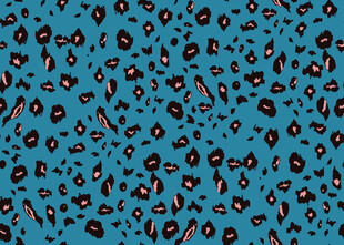 蓝色豹纹图案纹理背景