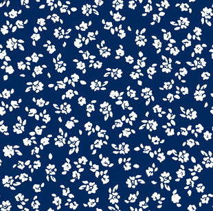 蓝底白色碎花布料图案