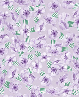 淡紫色花卉图案背景