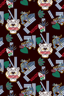 卡通图案迷彩风格印花布料