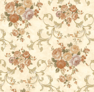 复古花卉图案壁纸