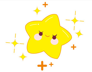可爱星星卡通形象