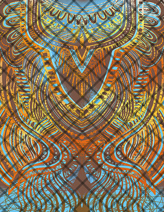 抽象几何图案艺术纹理数码印花定