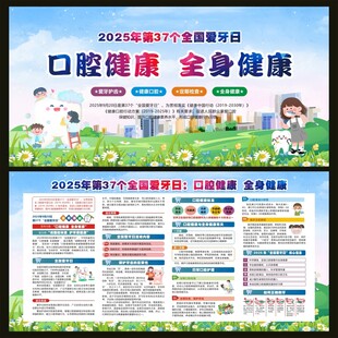 2025年全国爱牙日宣传栏
