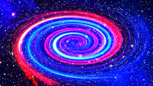 彩色旋涡星空背景