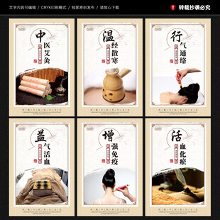 艾灸文化展板