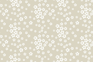 浅米色底白色小花图案