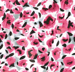 粉色花卉图案布料纹理