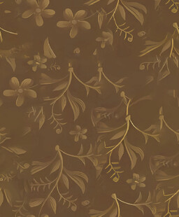 棕色花卉藤蔓纹理图案