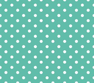 薄荷绿底白色波点图案