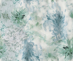 清新植物系水彩纹理图案