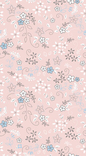 粉色碎花图案布料纹理