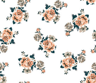 花卉图案背景复古风花朵