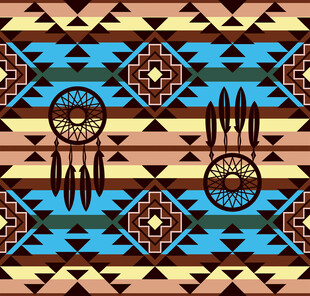 民族风几何图案装饰花纹