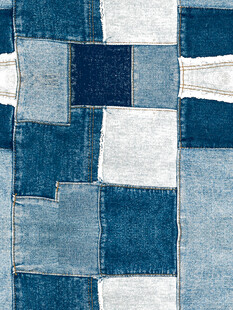 拼贴牛仔布纹理图案