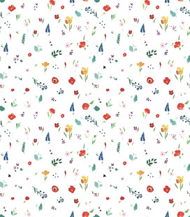 花卉树木图案无缝背景图