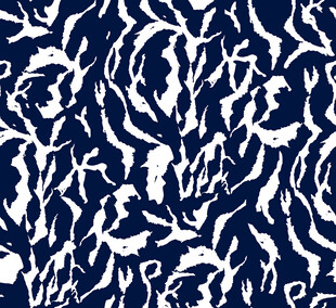 蓝白抽象花纹图案