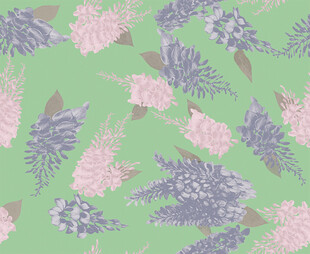 淡粉紫植物图案背景