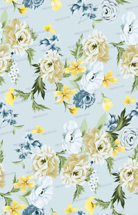 清新花卉图案背景