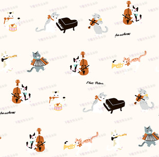 卡通乐器图案背景