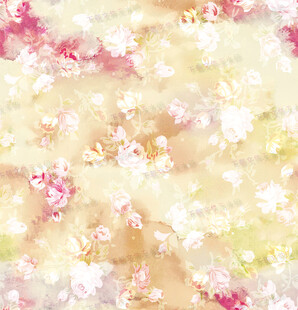 梦幻花卉水彩背景图