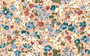 复古碎花图案布料纹理