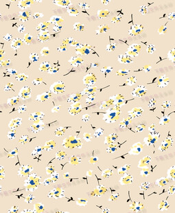 浅色底多彩碎花图案