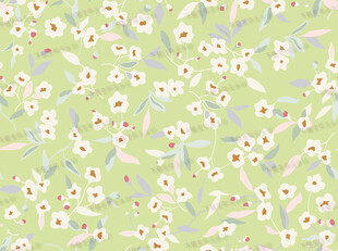 清新碎花浅绿色背景图案