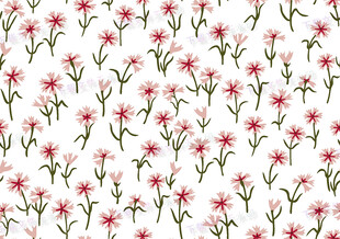 粉色小花无缝图案背景