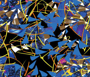 抽象几何线条艺术图案