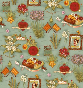 复古风图案多元元素组合