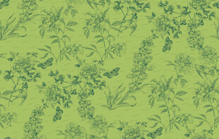 清新绿叶图案背景