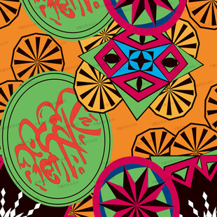 多彩几何图案装饰元素