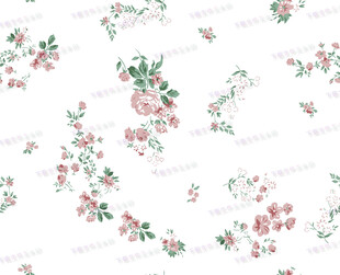 花卉图案清新雅致印花