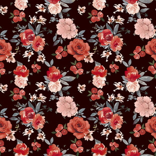复古花卉图案背景纹理