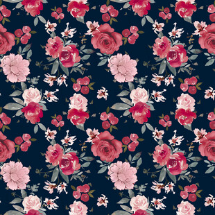 复古花卉图案背景