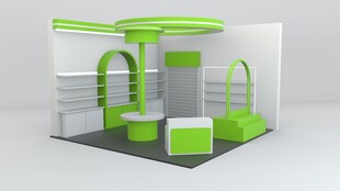 展厅摊位模型