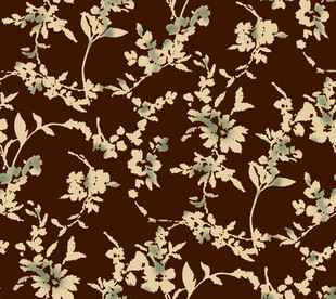 复古花卉图案布料纹理