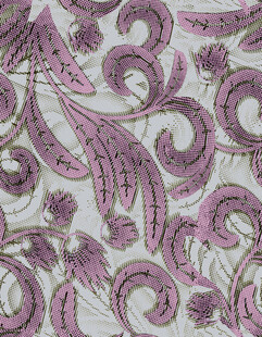 粉色佩斯利花纹织物图案